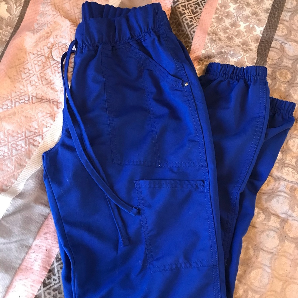 Blue scrub bottoms